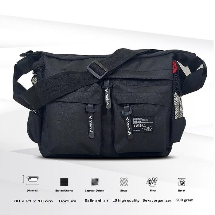 

EG112 Tas selempang PriaPria canvas anderson Hitam TERBATAS