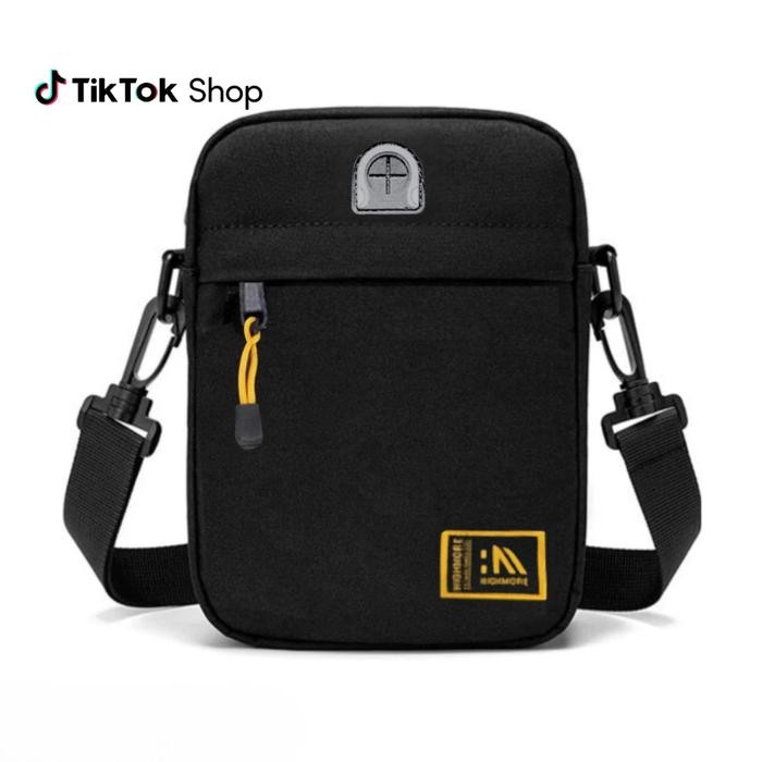 

SZ462 Tas Selempang Slingbag Crossbody Original Highmore RODGER Hitam Pria Canvas TERMURAH