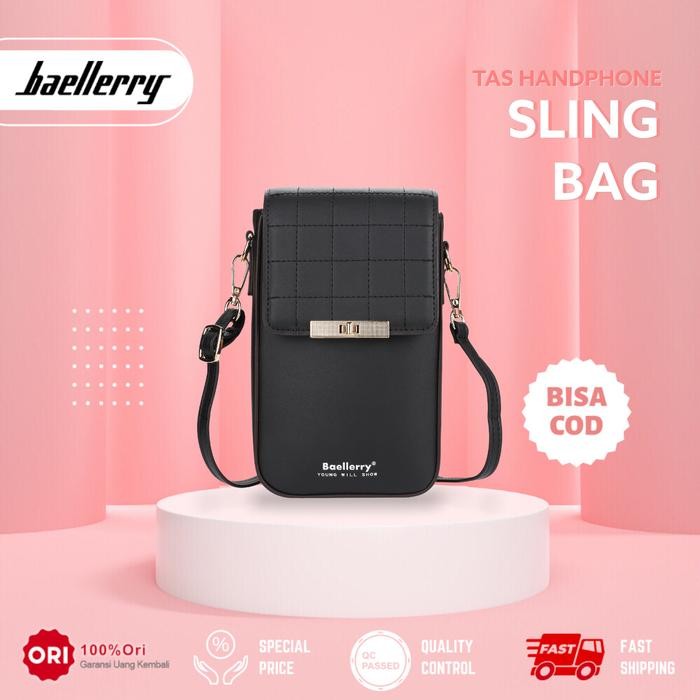 

QF960 Tas Selempang Wanita Kulit BAELLERRY N8612 CUCI GUDANG