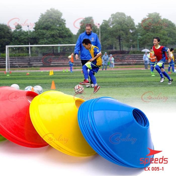 Specs League - Cone / Cones Cone Mangkok Untuk Latihan Olahraga Isi 50Pcs Free Tas
