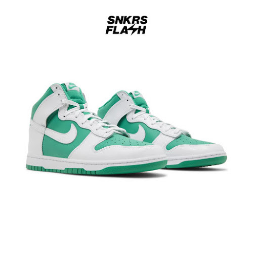 NIKE DUNK HI RETRO BTTYS STADIUM GREEN WHITE Sepatu Sneakers Unisex - DV0829300 - Size 45