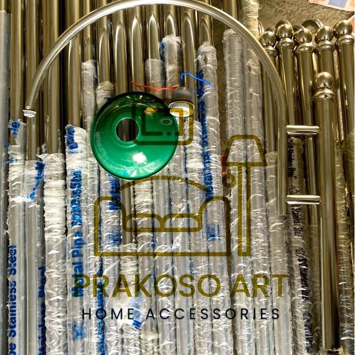 Tiang Lampu Stainless Steel Tiang Lampu Teras Rumah Tiang Lampu Jalan Pasti Ori