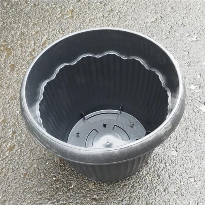 Pot Bunga Hitam Besar 75/Pot Tanaman Hitam Besar Diameter 63 Cm