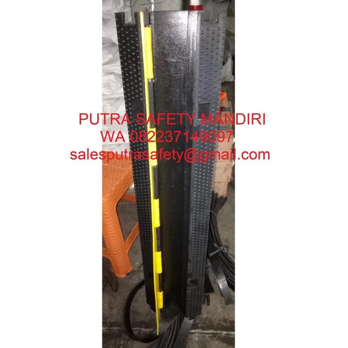 Rubber Cable Protector 1 Channel Pelindung Kabel Listrik Lantai Murah