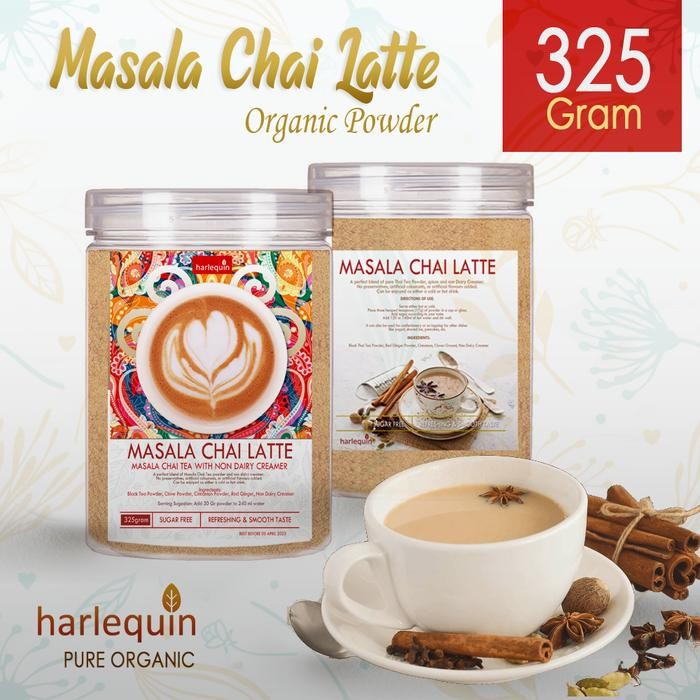 

Lecy.store2 Masala Chai Tea Latte 325Gr Teh Rempah India dengan Krimer tanpa Gula