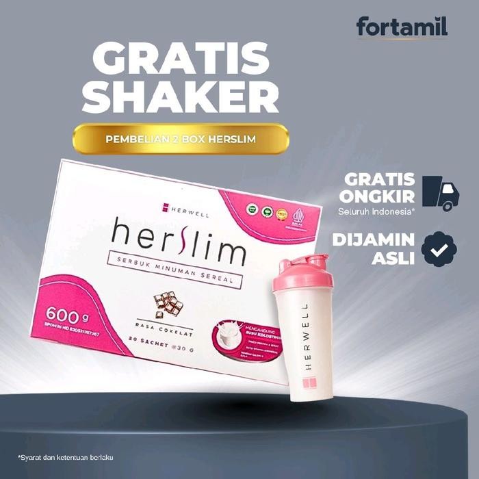 

Herslim Herwell Susu Diet Ecer 1 Sachet Her slim Minuman sereal pengganti makan