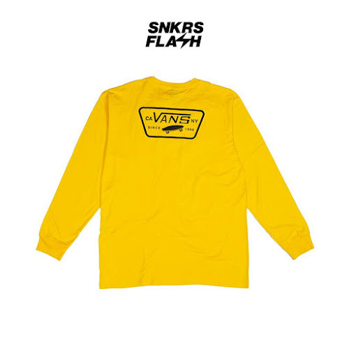 VANS FULL PATCH BACK LS LEMON CHROME Baju Lengan Panjang Unisex - VN0A2XCM85W