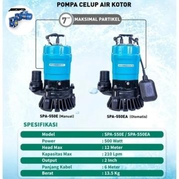 Pompa Celup Wasser Spa-550E/Manual Pompa Air Kotor