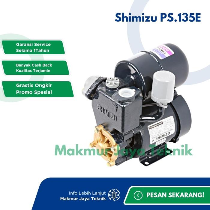 Mesin Pompa Air Shimizu Ps 135E Pompa Air Shimizu Pendorong Otomatis
