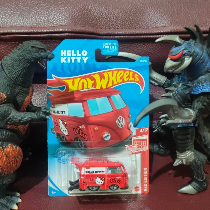 Hot Wheels Red Edition Kool Kombi Hello Kitty