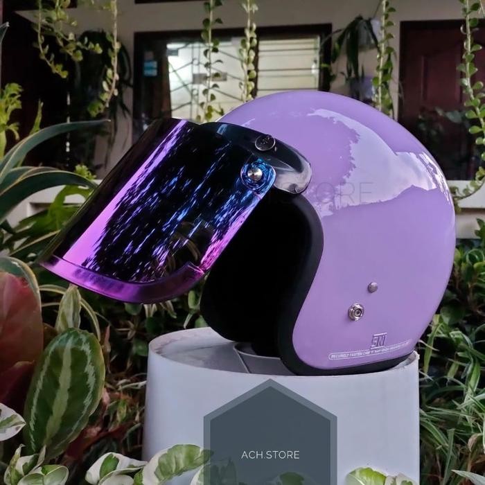 Terlaris - Helm Bogo Retro Full Leher Sni Dewasa Pria Wanita Terbaru Termurah 2024 - Ukuran M/L