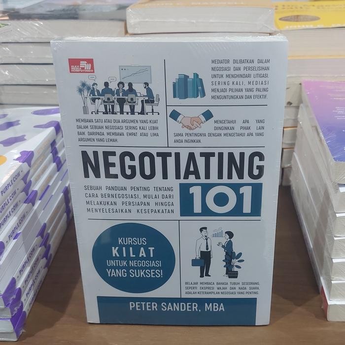 

SALE !!! BUKU NEGOTIATING 101 : SEBUAH PANDUAN PENTING TENTANG CARA BERNEGOSIASI BY PETER SANDER