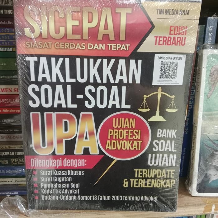 

SALE !!! BANK SOAL LATIHAN DAN STRATEGI UJIAN PROFESI ADVOKAT TERLENGKAP READYY