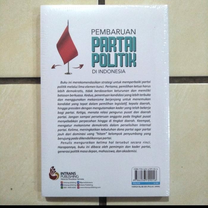 

SALE !!! BUKU PEMBAHARUAN PARTAI POLITIK DI INDONESIA ORIGINAL INTRANS READYY