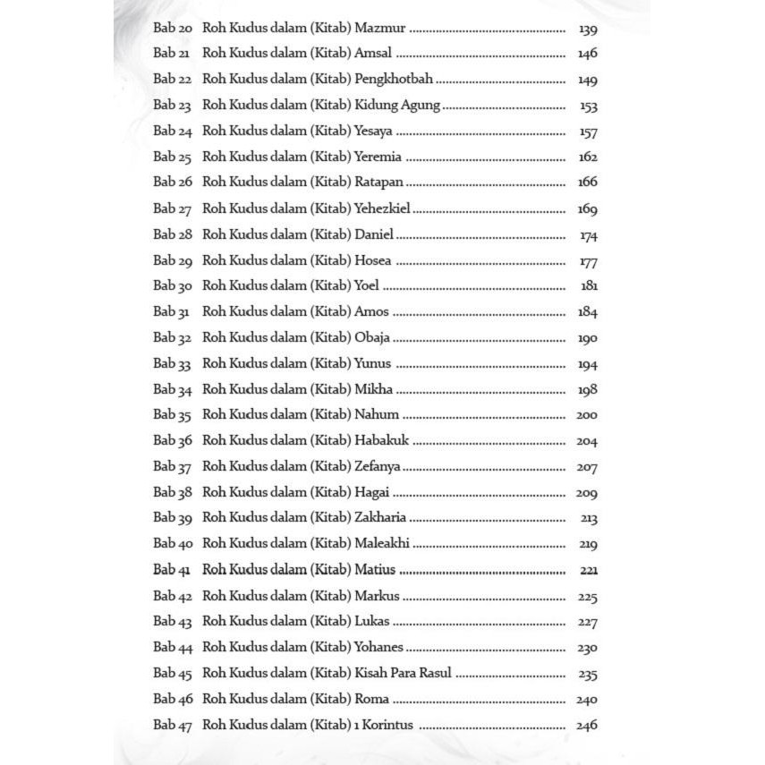 

SALE !!! BUKU PERJUMPAAN DENGAN ROH KUDUS DALAM SETIAP KITAB - DAVID DIGA H READYY