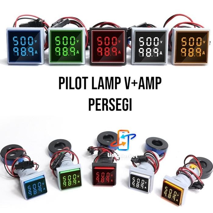 Pilot Lamp Digital Voltmeter Amper/Pilot Lamp V+Amp/Pilot Lamp Voltmeter Dan Amper