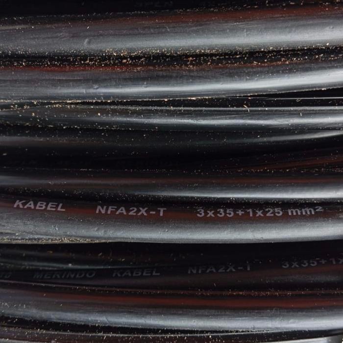 Kabel Twist 4X35Mm Nfa2X Kabel Udara Aluminium 3X35+25Mm