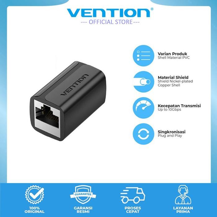 Vention Adapter Connector Rj45 Cat.7 Ftp Female To Female Jack Coupler