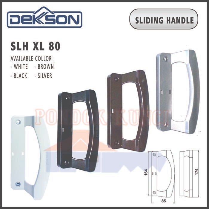 Handle Pintu Sliding Aluminium Dekkson XL 80 Tarikan Pintu Geser *