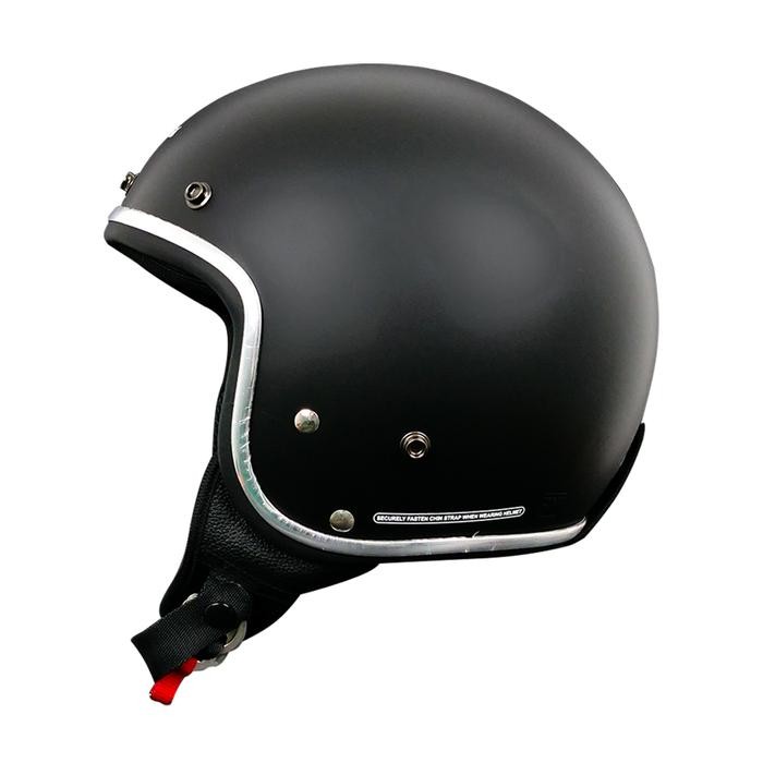 Howard Smith Master Retro Helm Half Face - Black Doff *