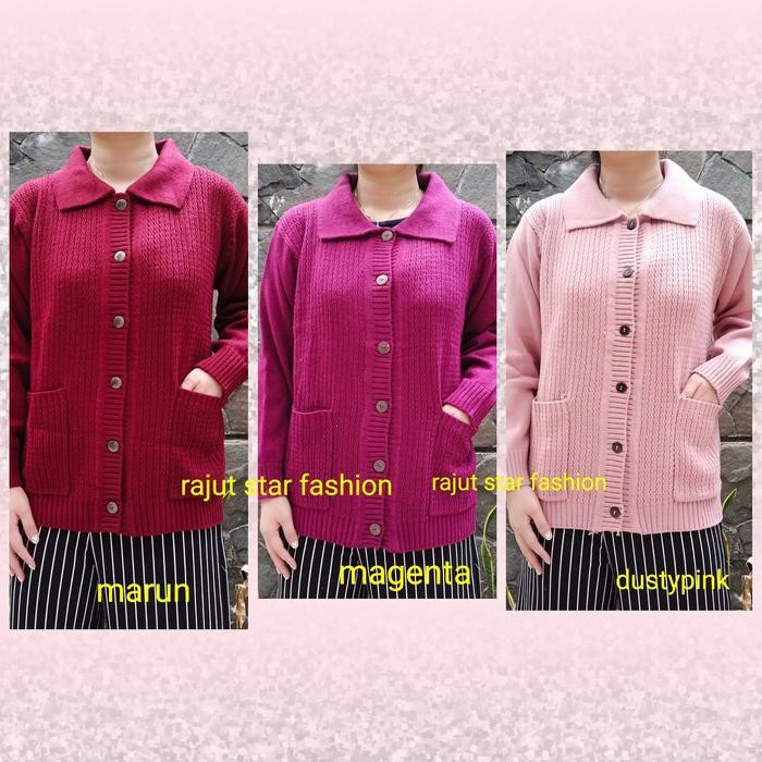 mantel ibu / ortu tebal rajut katun *