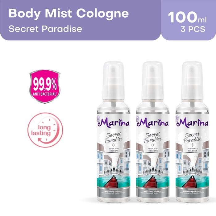 (Allthebest) Marina Hair & Body Mist Cologne - Secret Paradise [100 ml / 3 pcs]