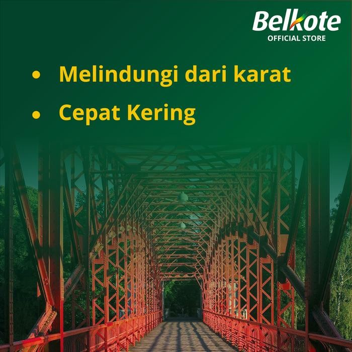 Cat besi anti karat BELKOTE Zinc Chromate (Biru, 5 Kg) meni dasar