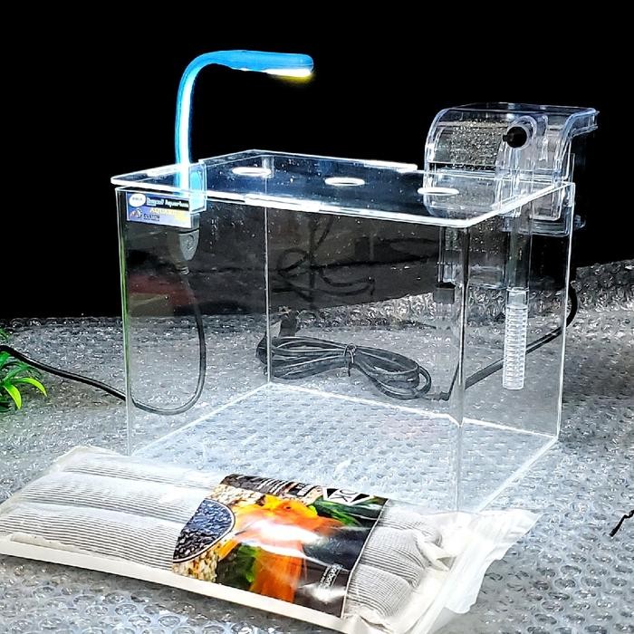 Aquarium Paket Lengkap Aquarium Akrilik Aquarium Ikan Hias Aquarium Mini 20X15X15 Pasti Diskon