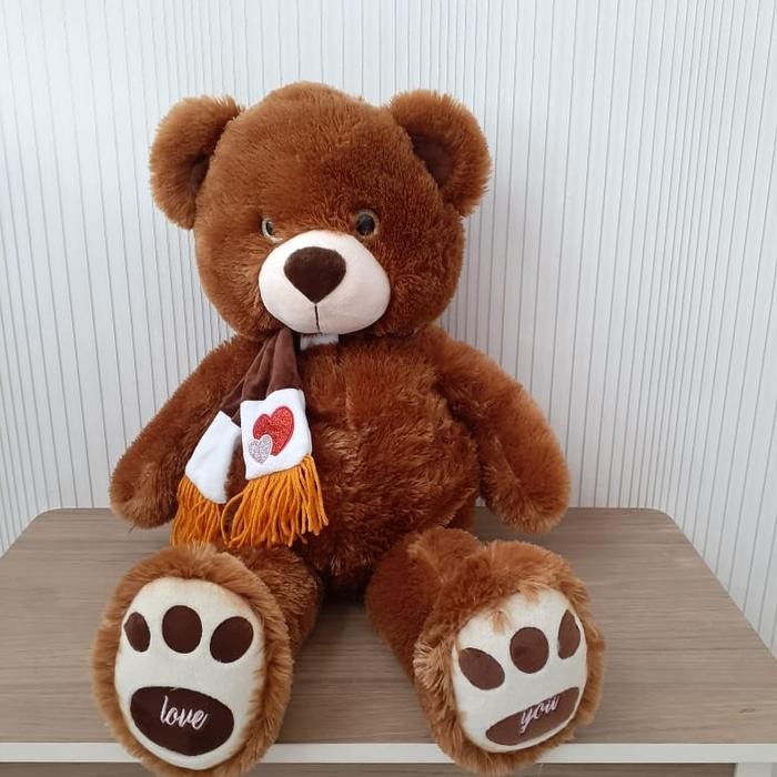 Boneka Teddy Bear Beruang Syal Jumbo By Seulgi Pasti Diskon