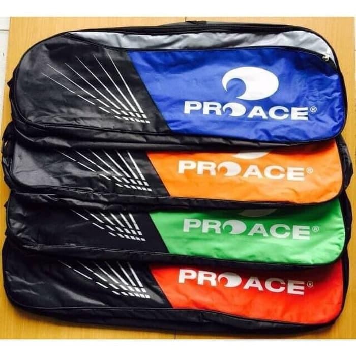 Tas Raket Badminton Pro Ace 2 Resleting Original Warna New Best Quality 100% Original