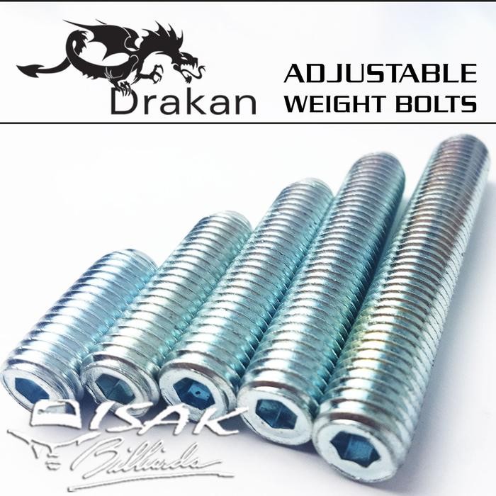 Drakan Weight Bolt - Baut Pemberat Stick Billiard Biliar Poison Cue Pasti Ori