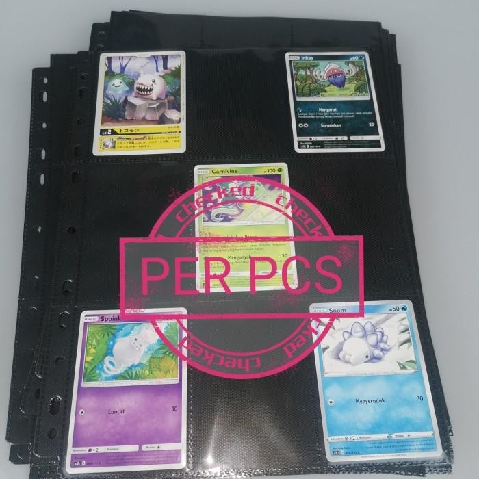 

9 Pocket 11 Holes Double Pages Binder Black Eceran - Thick - Side In