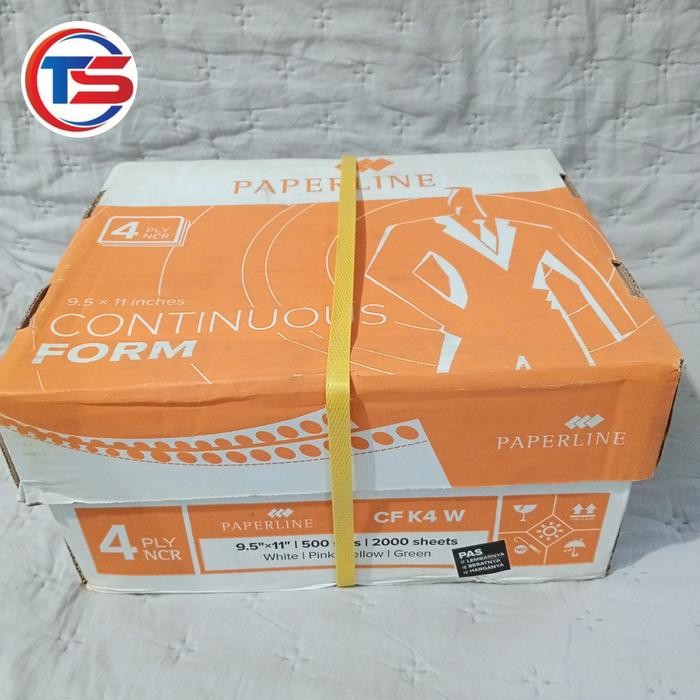 

kertas komputer 4 ply 9.5"11" NCR warna putih merah kuning Hijau