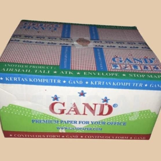 

kertas print continuous form 4 ply 9,5 x 11 GAND # NCR warna 4 rangkap