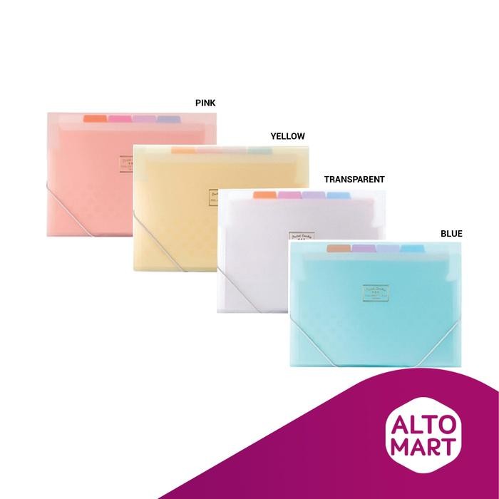 

Kokuyo Pastel Cookie Document Bag A4 File Folder Organizer Accordion