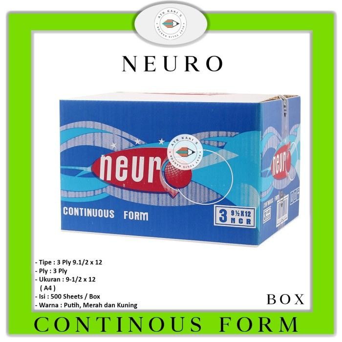 

NEURO - Continous Form K 3 Ply 91/2 x 12 - A4 - NCR