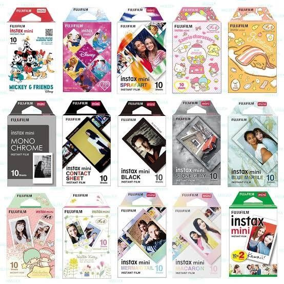 

paper / refill fuji instax bermotif / motif isi 10, kertas fujifilm instax