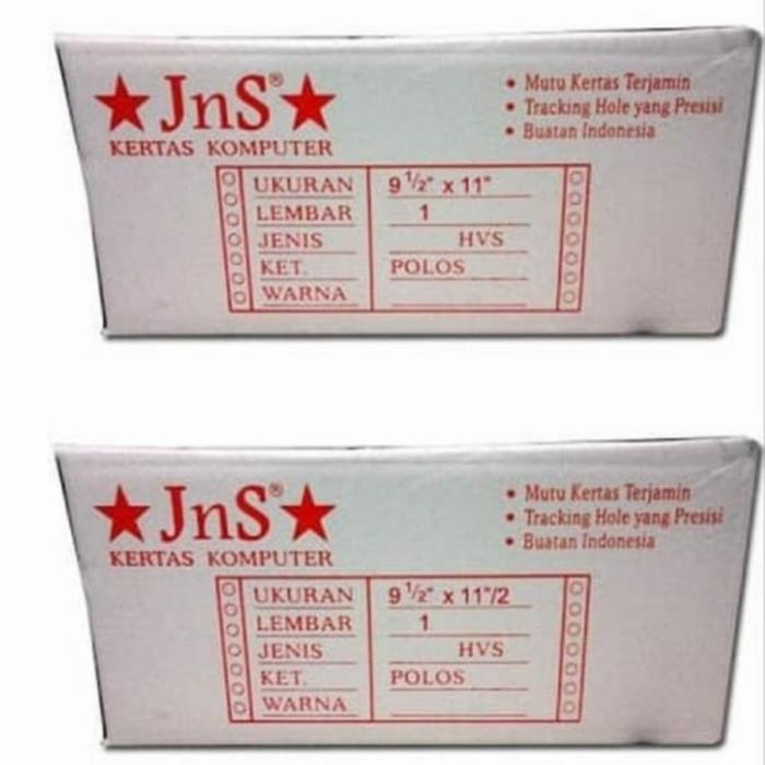 

KERTAS CONTINUOUS FORM JNS 9 1/2 X 11 1PLY FULL & 1/2 (DIBAGI 2)