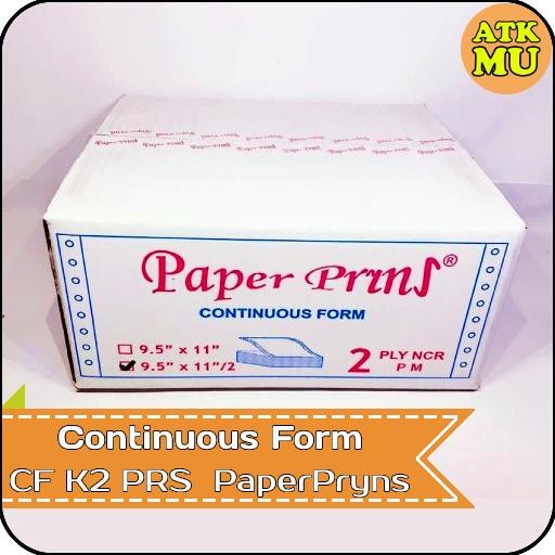 

Kertas Continuous Form 9,5" x 11"/2 2 PLY NCR K2 PRS PaperPryns