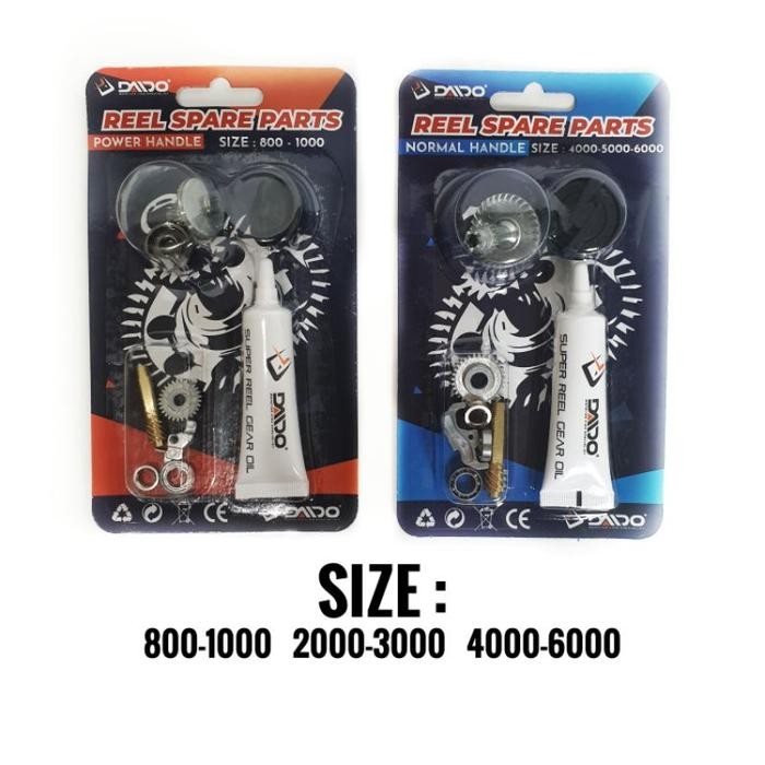 Daido Reel Sparepart Normal Handle dan Power Handle