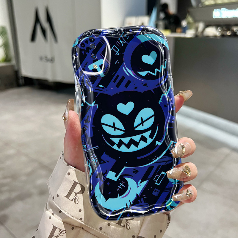 Casing Hp Untuk VIVO Y91 Y91i Y93 Y93s Y95 Case Casing pola Iblis Kasing HP Kesing Silikon Softcase 