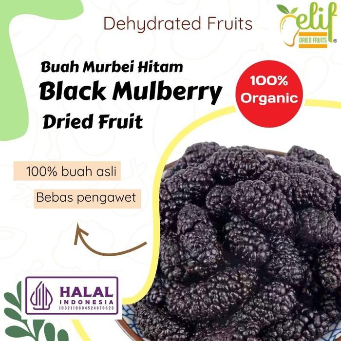 

ELIF DRIED FRUITS Dried Wild Black Mulberry / Chinese Black Mulberries