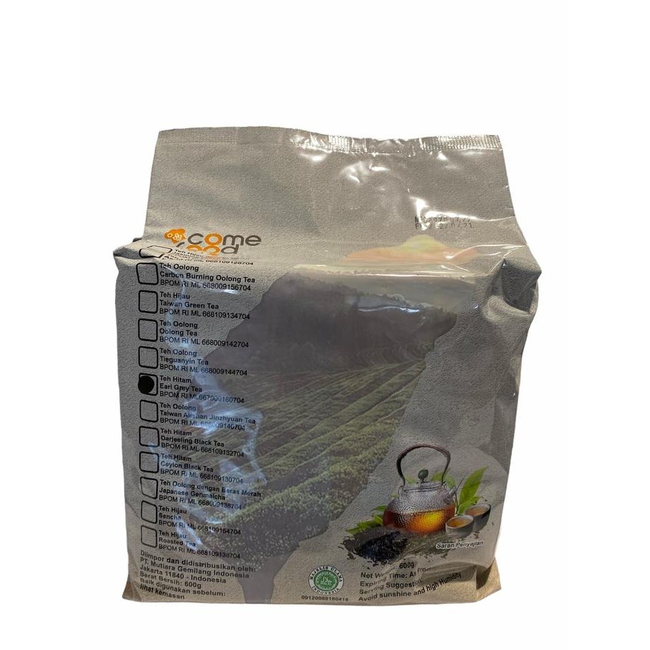

ComeFood Earl Grey Black Tea 600gr Daun Teh Hitam Seduh MINUMAN Air