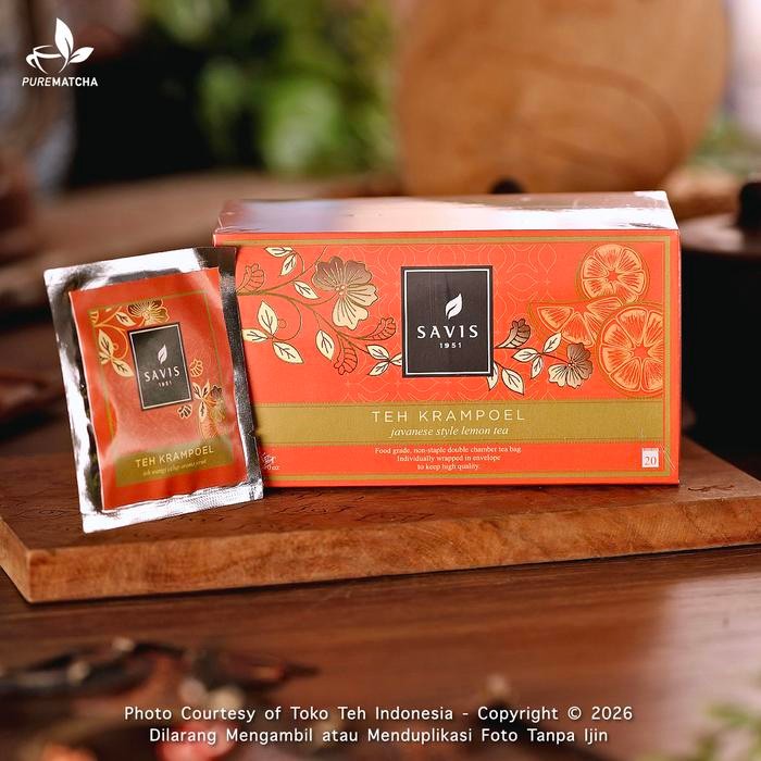 

Savis Tea - Teh Krampoel Box isi 20tb Lemon Green Tea Premium Teh Hijau Lemon