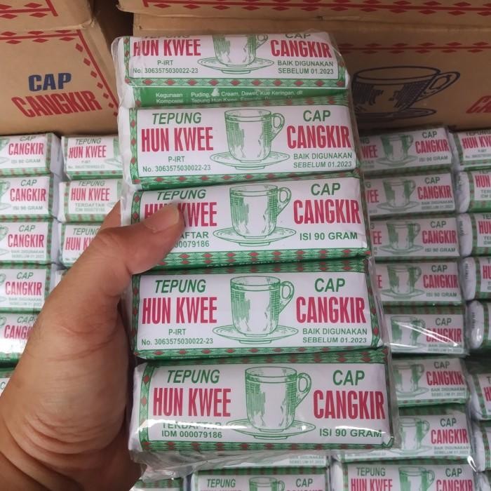 

(Allthebest) Tepung Hunkwee warna HIJAU Cap Cangkir 10 pak x 90 gram