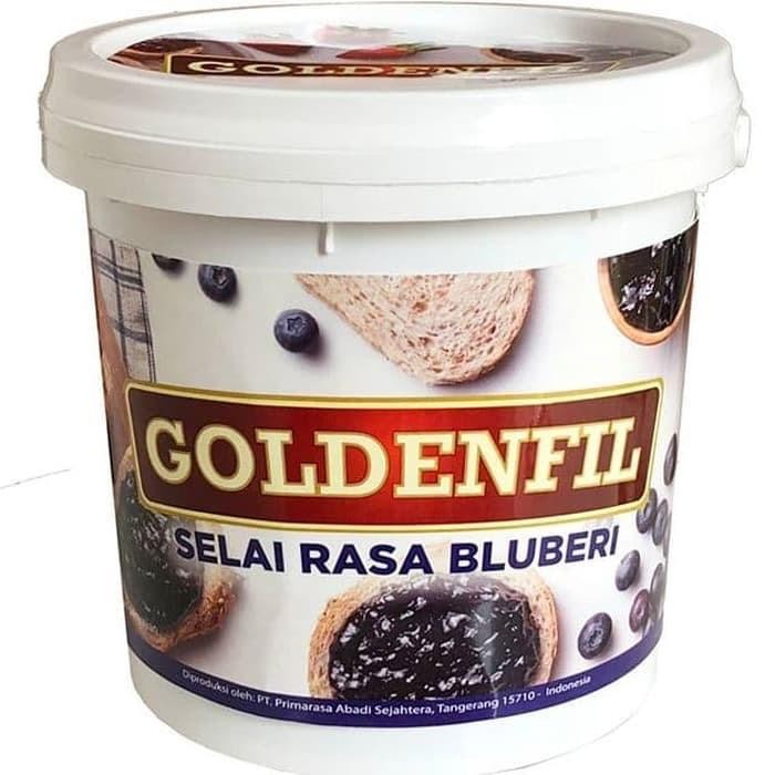 

(Allthebest) Goldenfil Strawberry Jam 1kg dan Blueberry Jam 1 kg - Selai - Filling