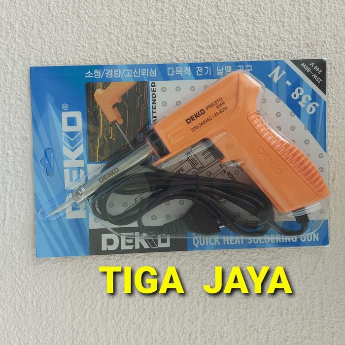 Terlaris Solder Tembak Listrik Patri Dekko Deko 938 N 80 Watt Asli Korea