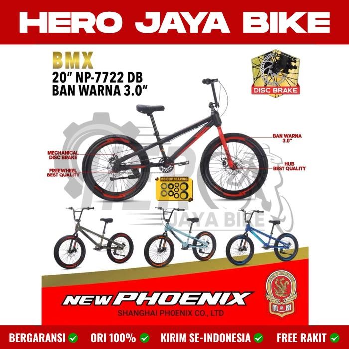 Best seller Sepeda Anak Laki BMX PHOENIX NP 7722 Rem Cakram Ukuran 20Inch Ban Warna Kecil & Jumbo