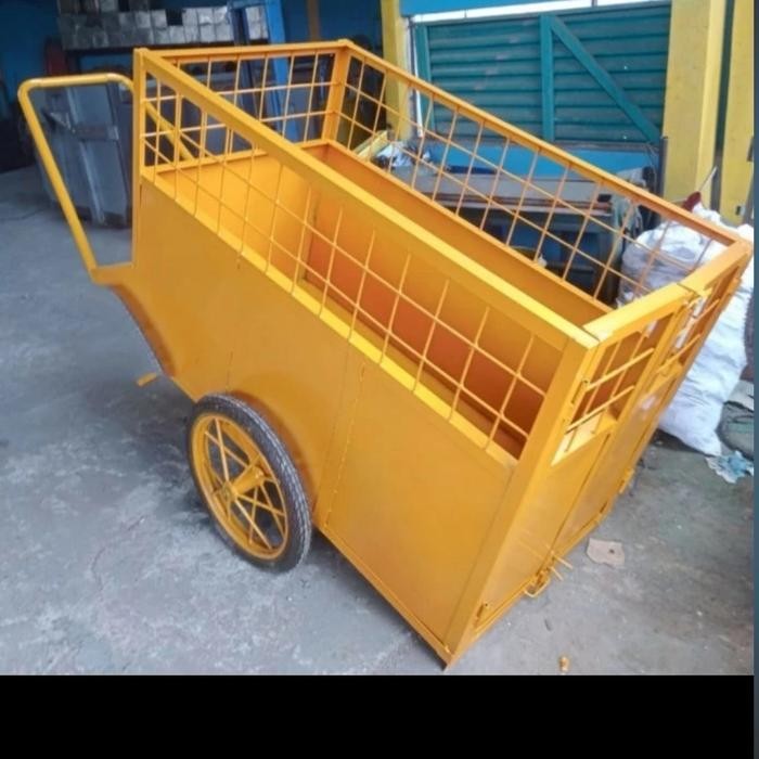 Gerobak sampah besi *