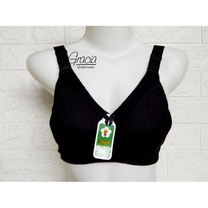 Bra PLUM 059 size 32 - 44 Katun Wanita Tanpa Busa Tanpa Kawat *